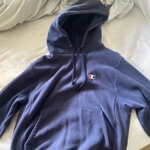 Champion hoodie! navy size s